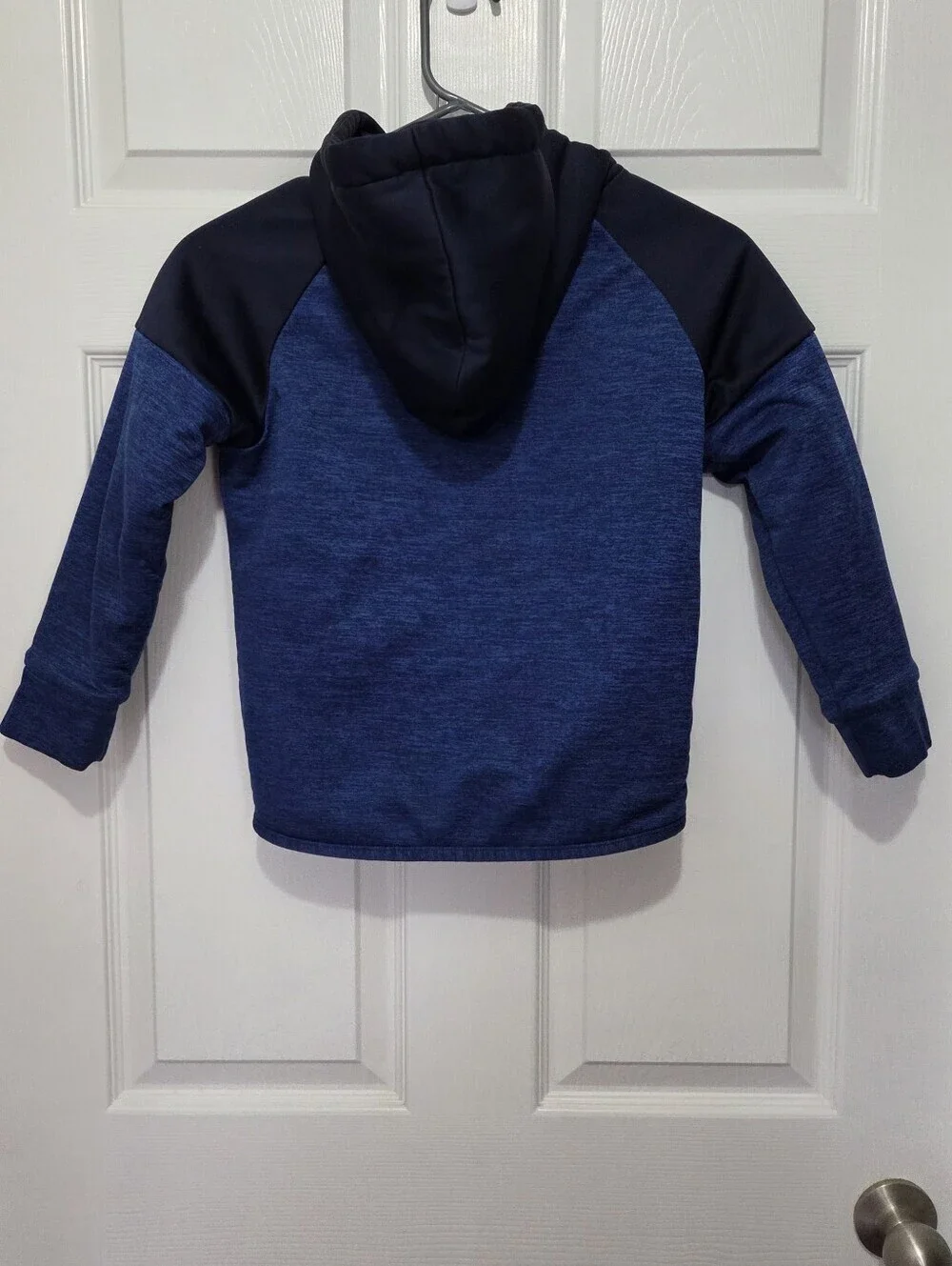 Children's Place Boys Colorblock Sherpa Performance Zip Up Hoodie Blue Size 5/6